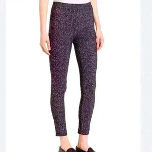 Theory Abdelle Mid Rise Pull On Stretch Faux Tweed Leggings Pants, Womens Size S